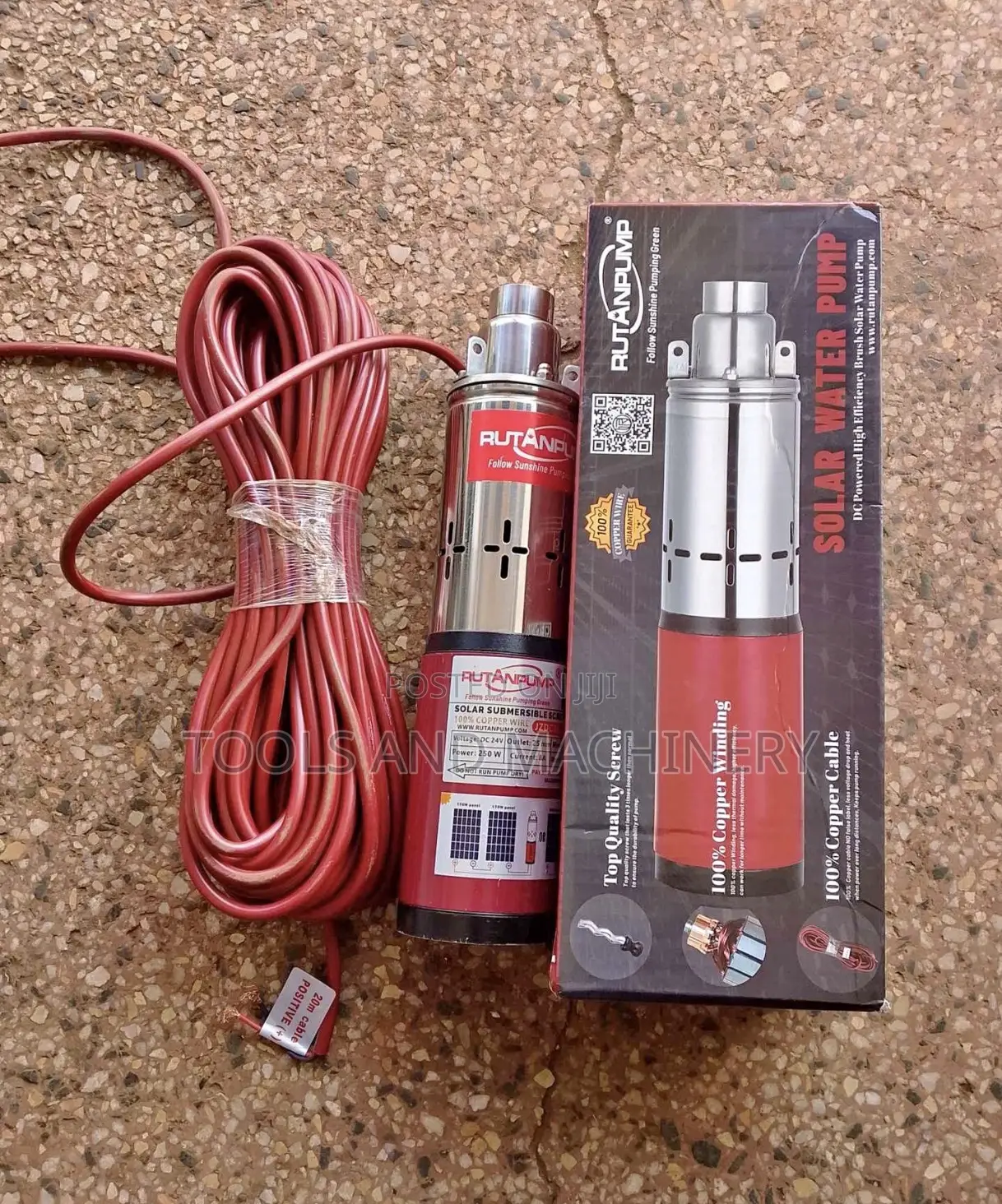 Solar Submersible Water Pump/ Rutan Submersible Pump DC 50m 250w Solar