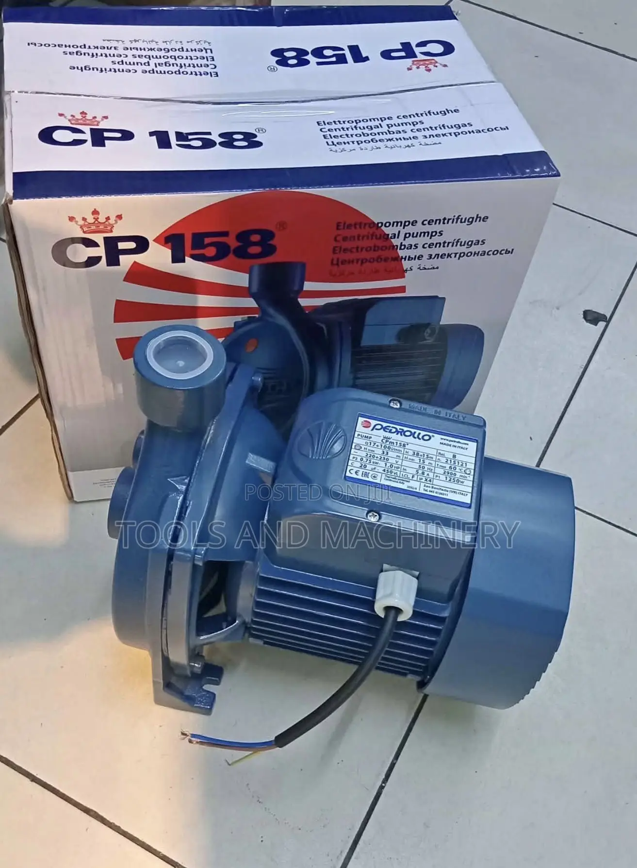 1hp Pedrollo Booster Pump/ CPM 158 Pedrollo Booster 1hp/Pedroll