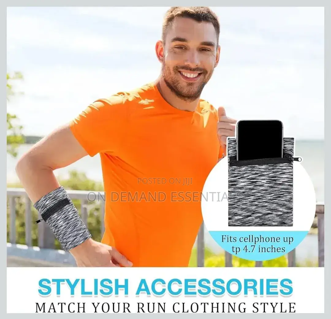 Sports Cycling Wristband Arm Bag Zipper Running Bags Lightweight