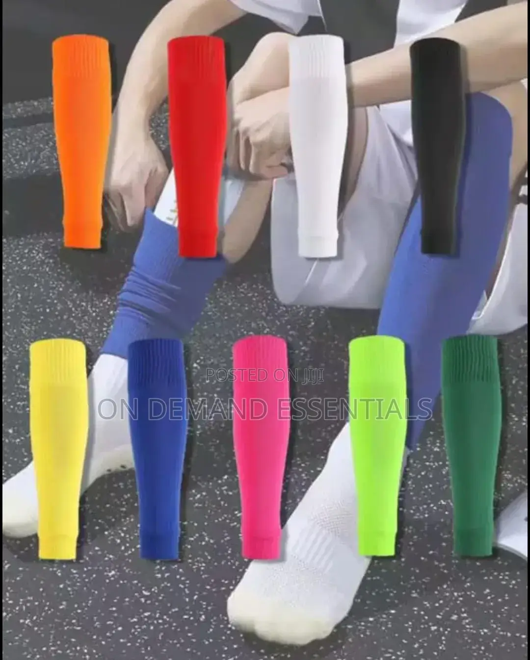 Shin Guards High Elastic Sock Sleeves, Cut Football Socks