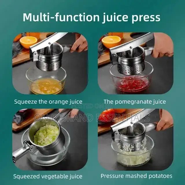 Potato Masher Ricer Press Mashed Potatoes Stainless Steel Crushing