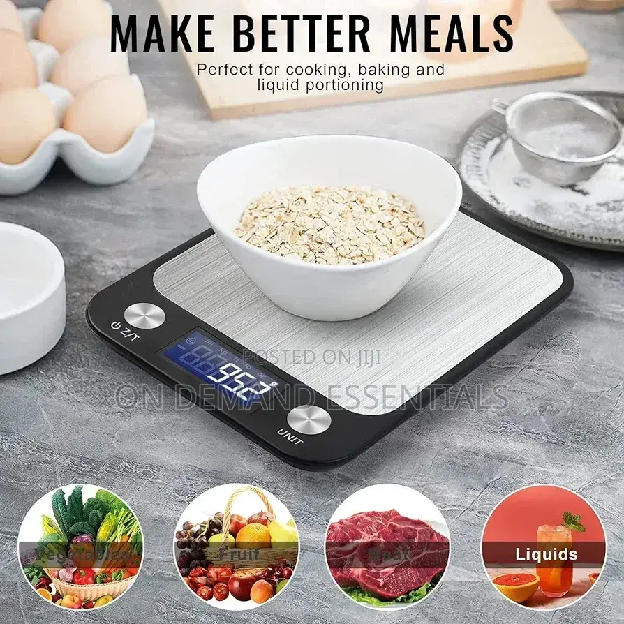 Updated Kitchen Scale, Large Weighing Panel, Weight Loss, Baking
