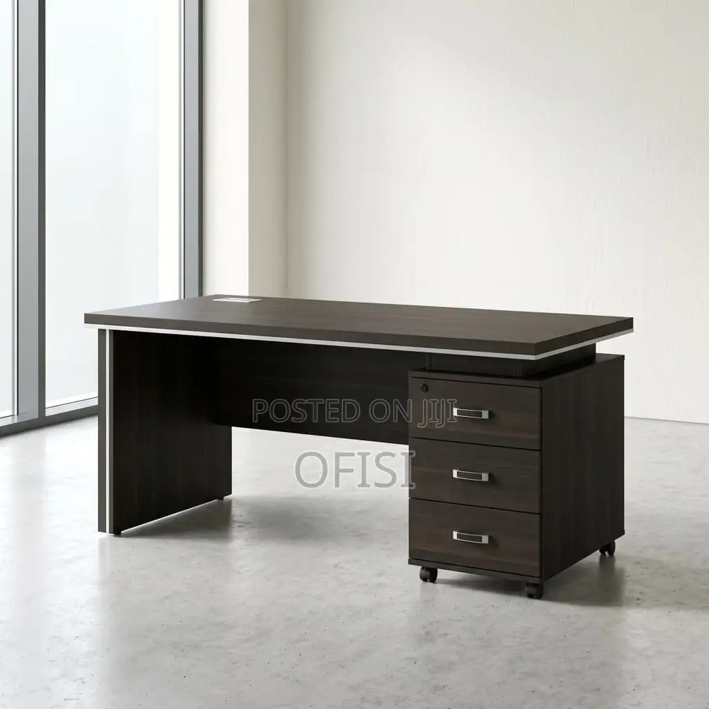Office Desk; 1.6m Modern Grey Office Desk