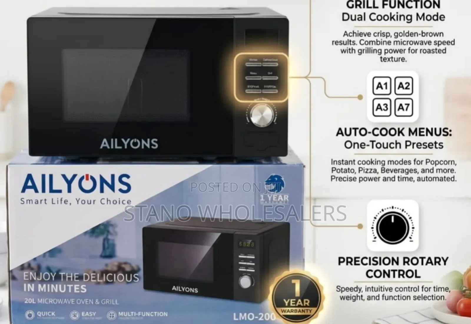Ailyons Microwave With Grill