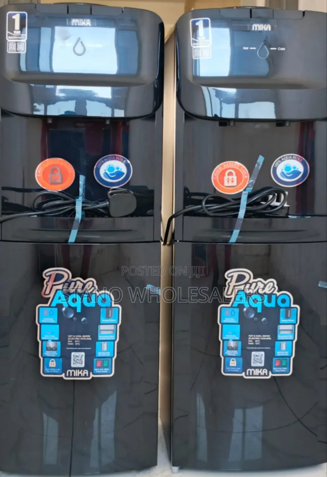Black Von Hot and Cold Water Dispenser