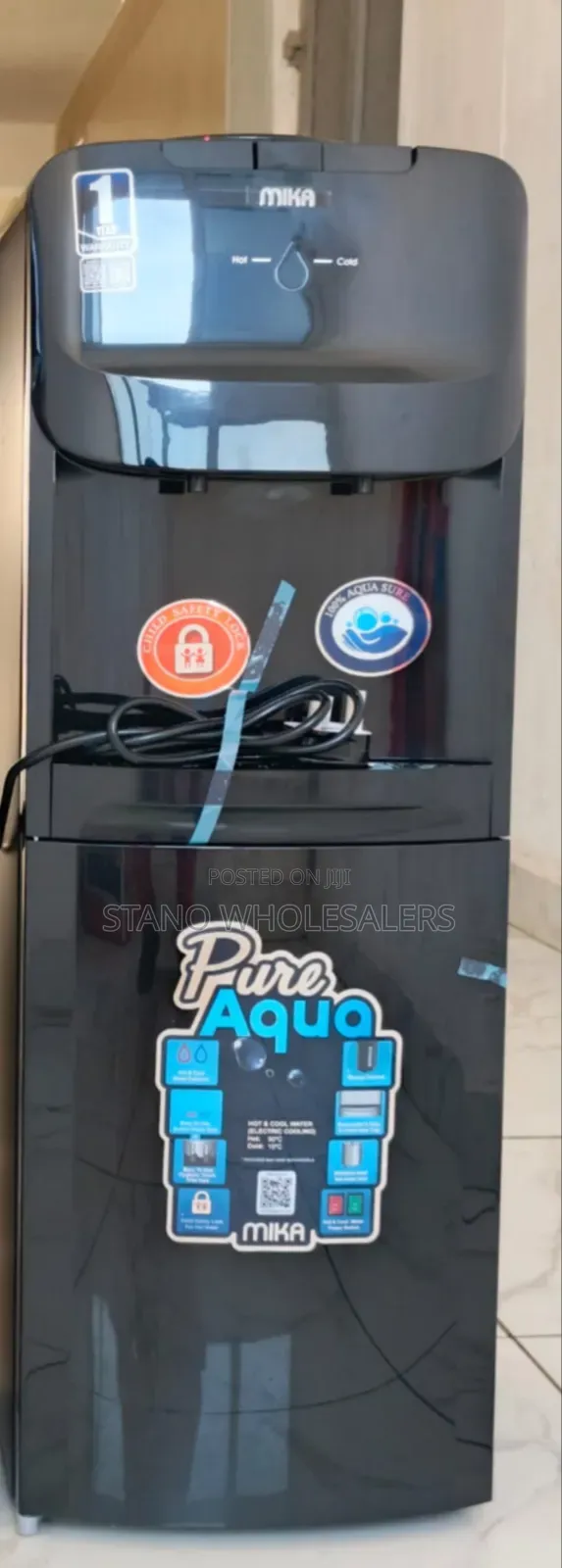 Black Von Hot and Cold Water Dispenser
