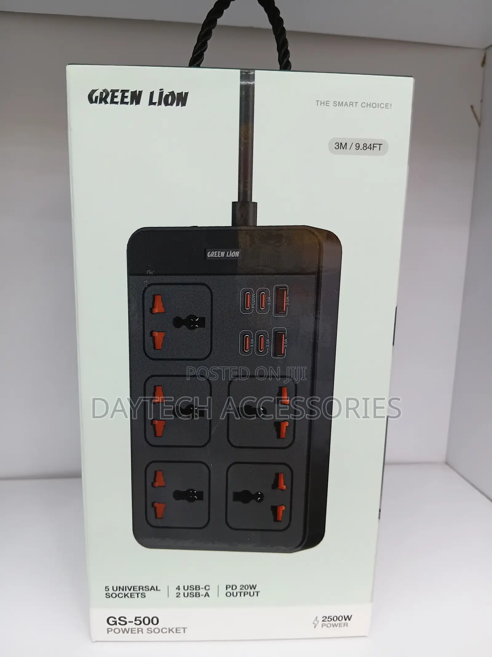 This Is a Green Lion GS-500 11-in-1 Power Strip Socket.