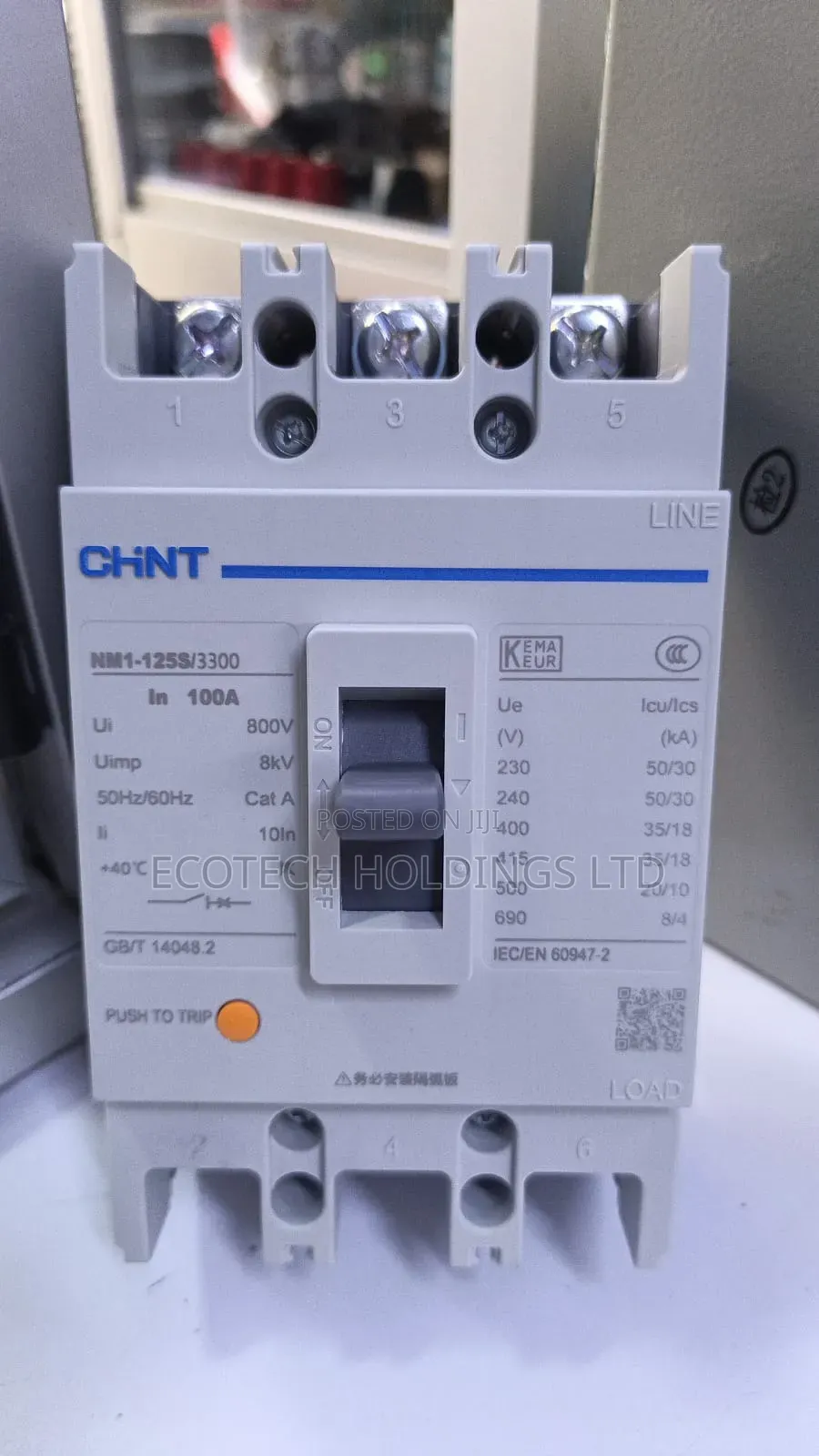 100Amps 3 Pole Chint McCb Ty3