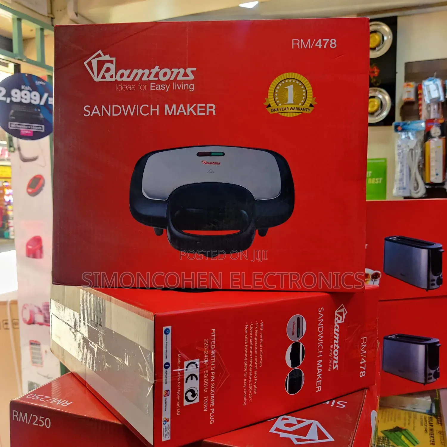 Ramtons 2 Slice Sandwich Maker