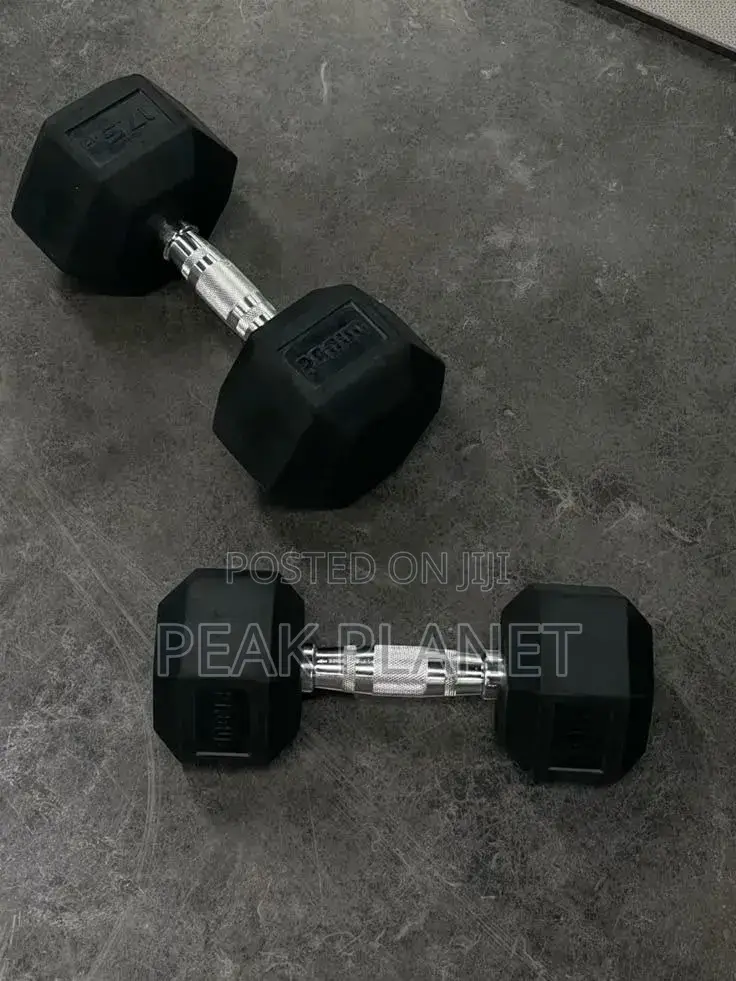 Rubber Dumbbells Set – Strong Grip Durable