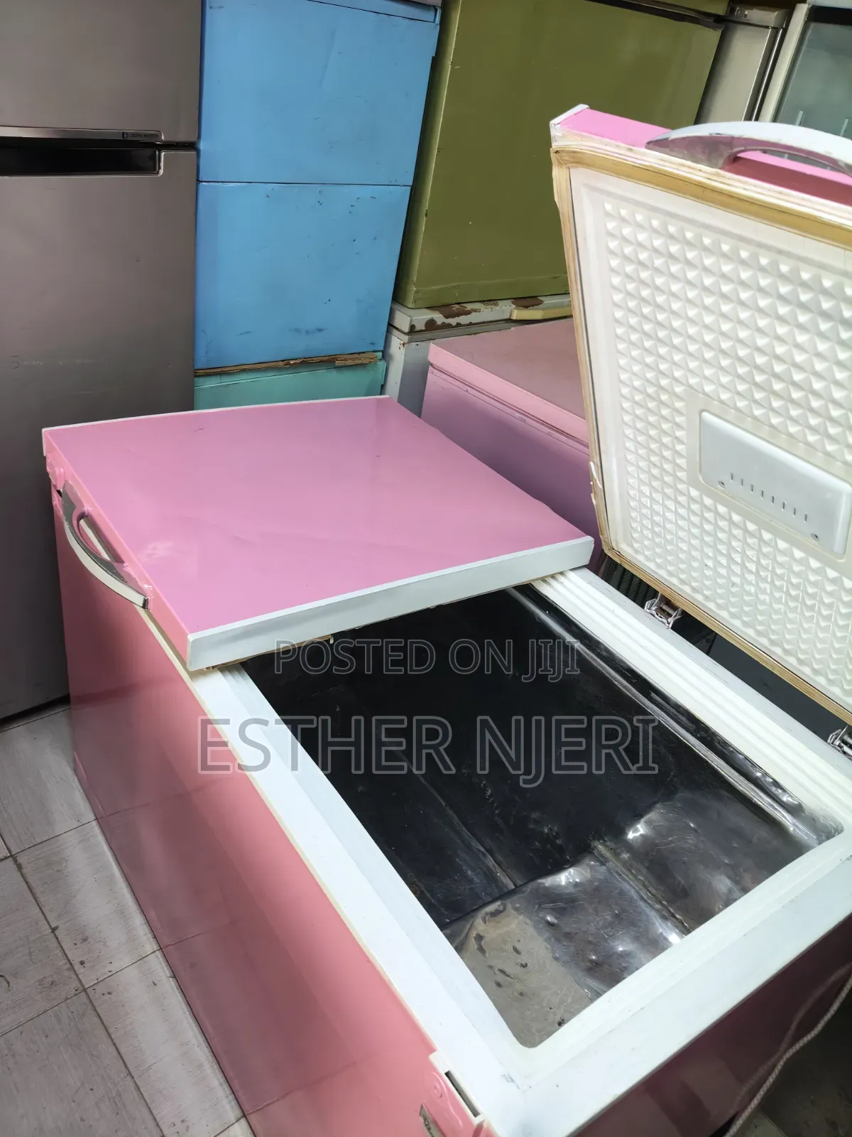 Ex UK Chest Freezer Stainless Steel Inside 400litres