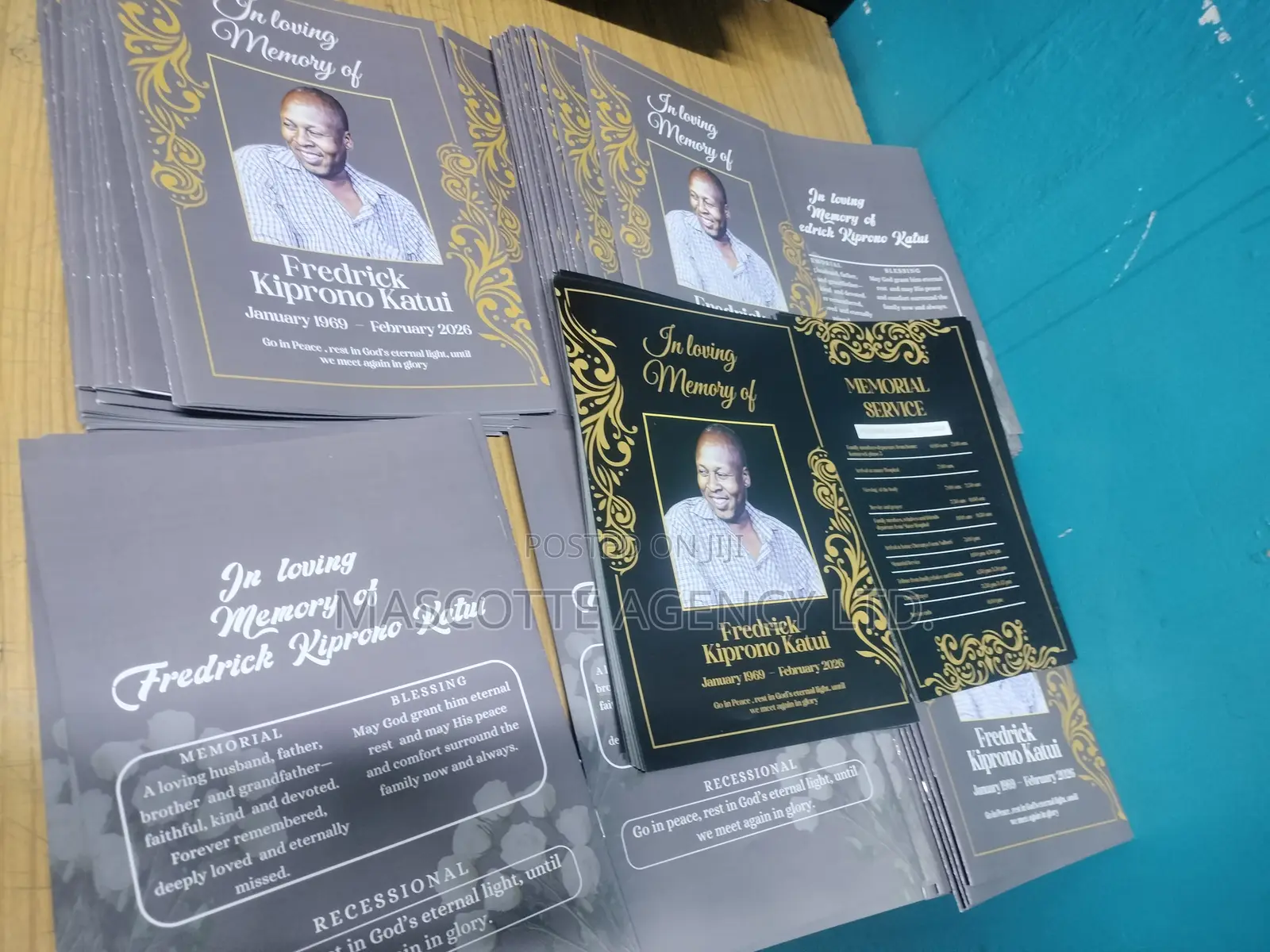 8 Page A4 Eulogy/ Funeral Programs ( Free Design)