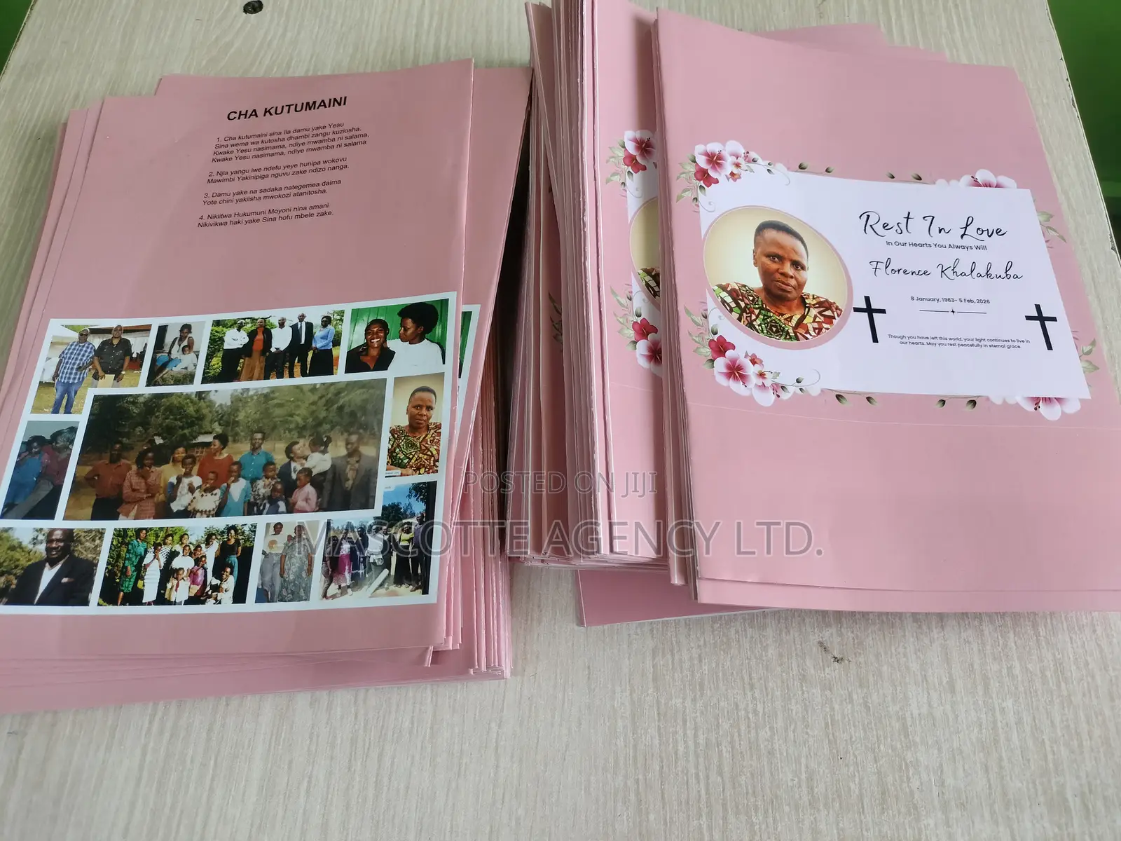 8 Page A4 Eulogy/ Funeral Programs ( Free Design)
