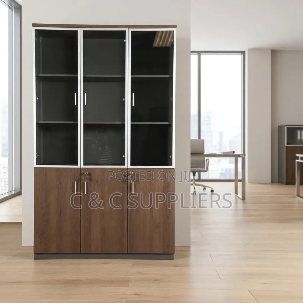 Wooden Filling 3-Door Cabinet