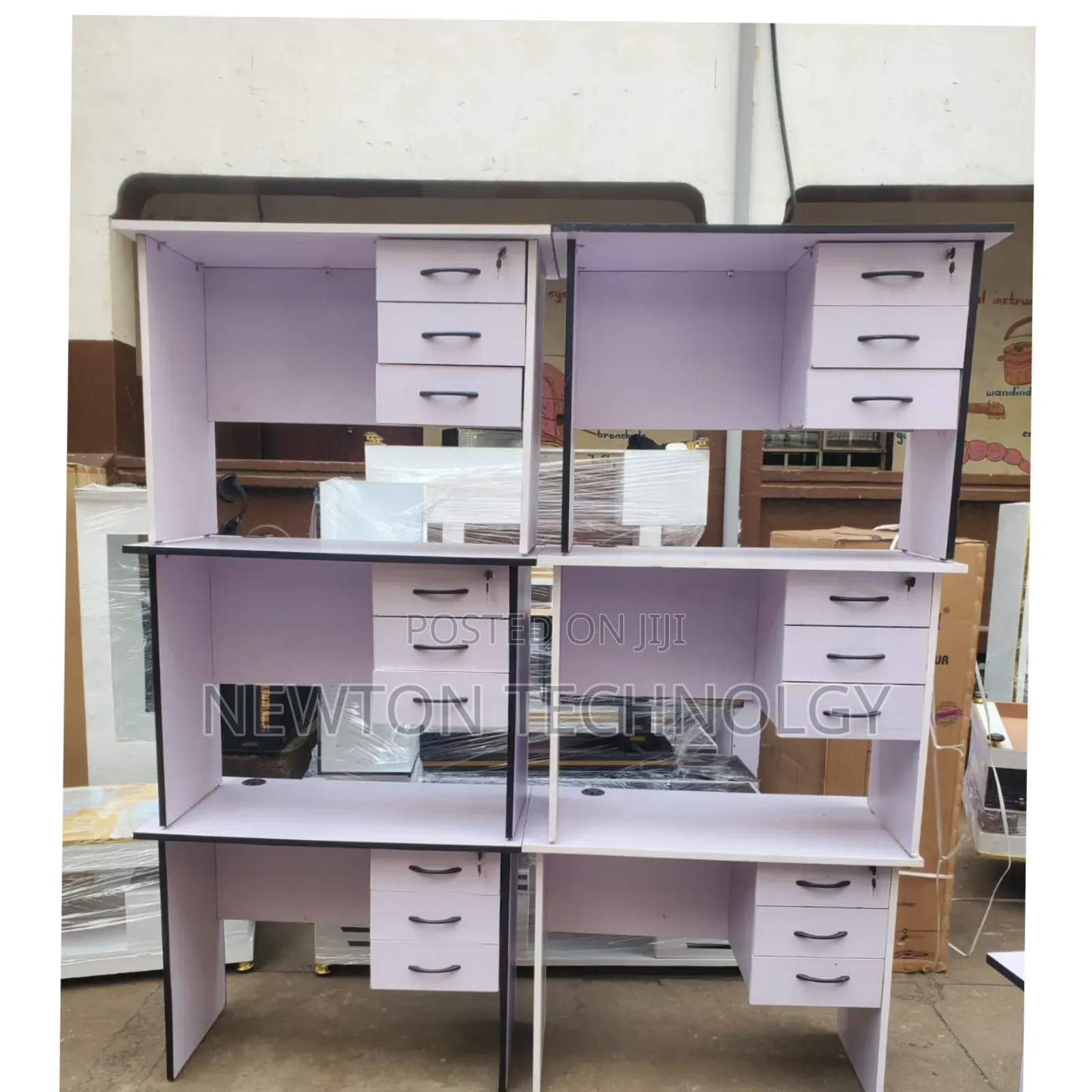 Office Desk Table; 0.9m Available in Colour White,grey ,Brown