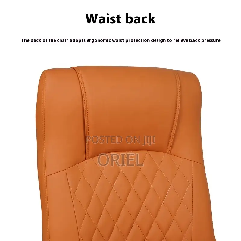 Office Chair : Orange Leather Office Chair