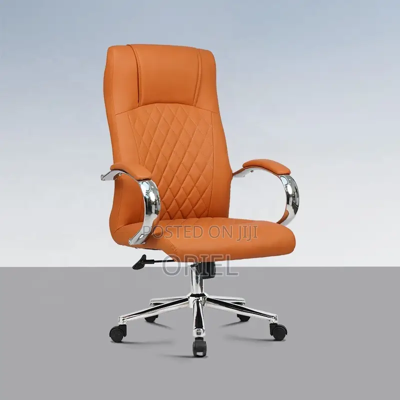 Office Chair : Orange Leather Office Chair