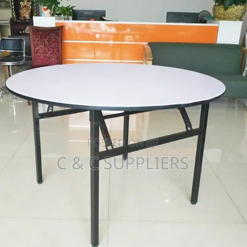 White Round Event Banquet Table