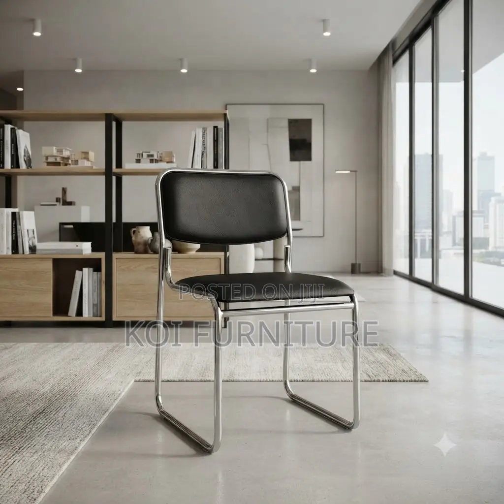 Office Chair; Catalina Bow-Shaped Ergonomic Leather Chair