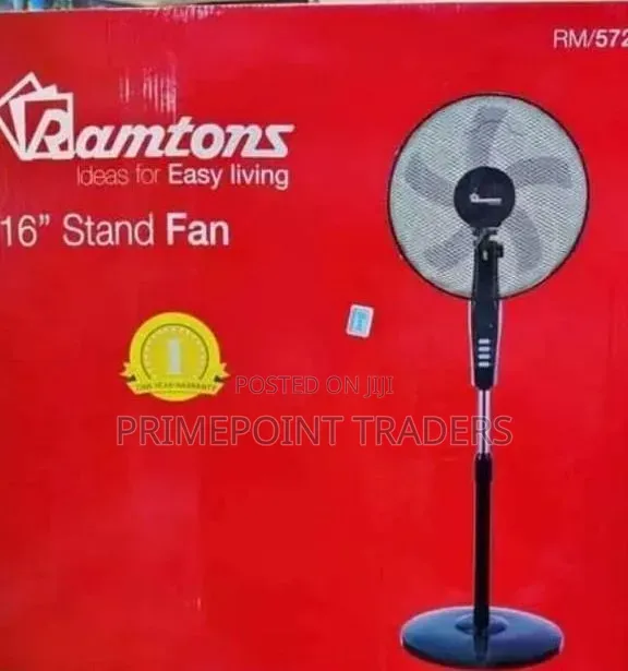 Ramtons Standing Fan Powerful Cooling With 3-Speed Control