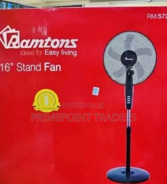 Ramtons Standing Fan Powerful Cooling With 3-Speed Control