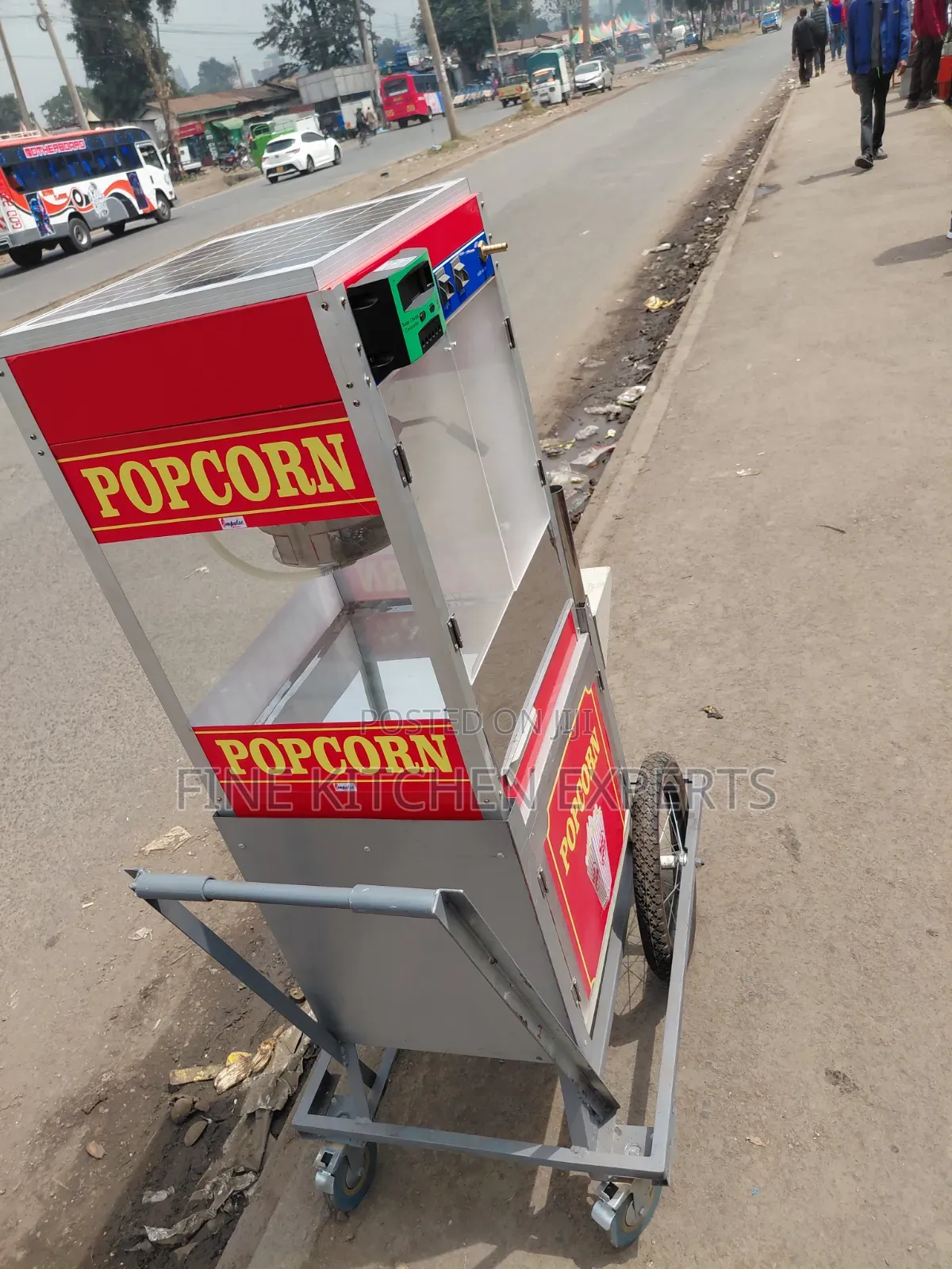 Combine Solar and Gas Popcorn Machine.