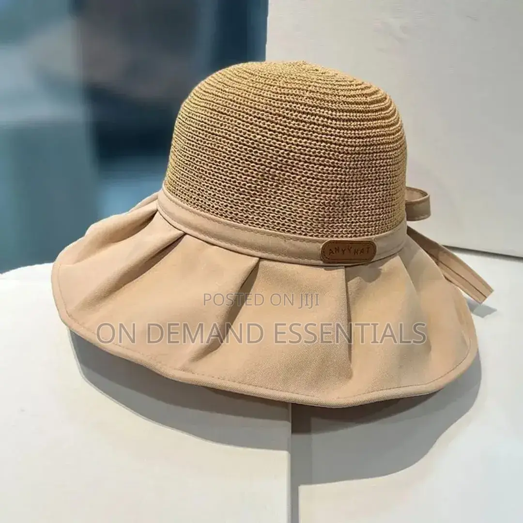 Summer Women's Sun Protection Butterfly Knot Hat Style Large Brim