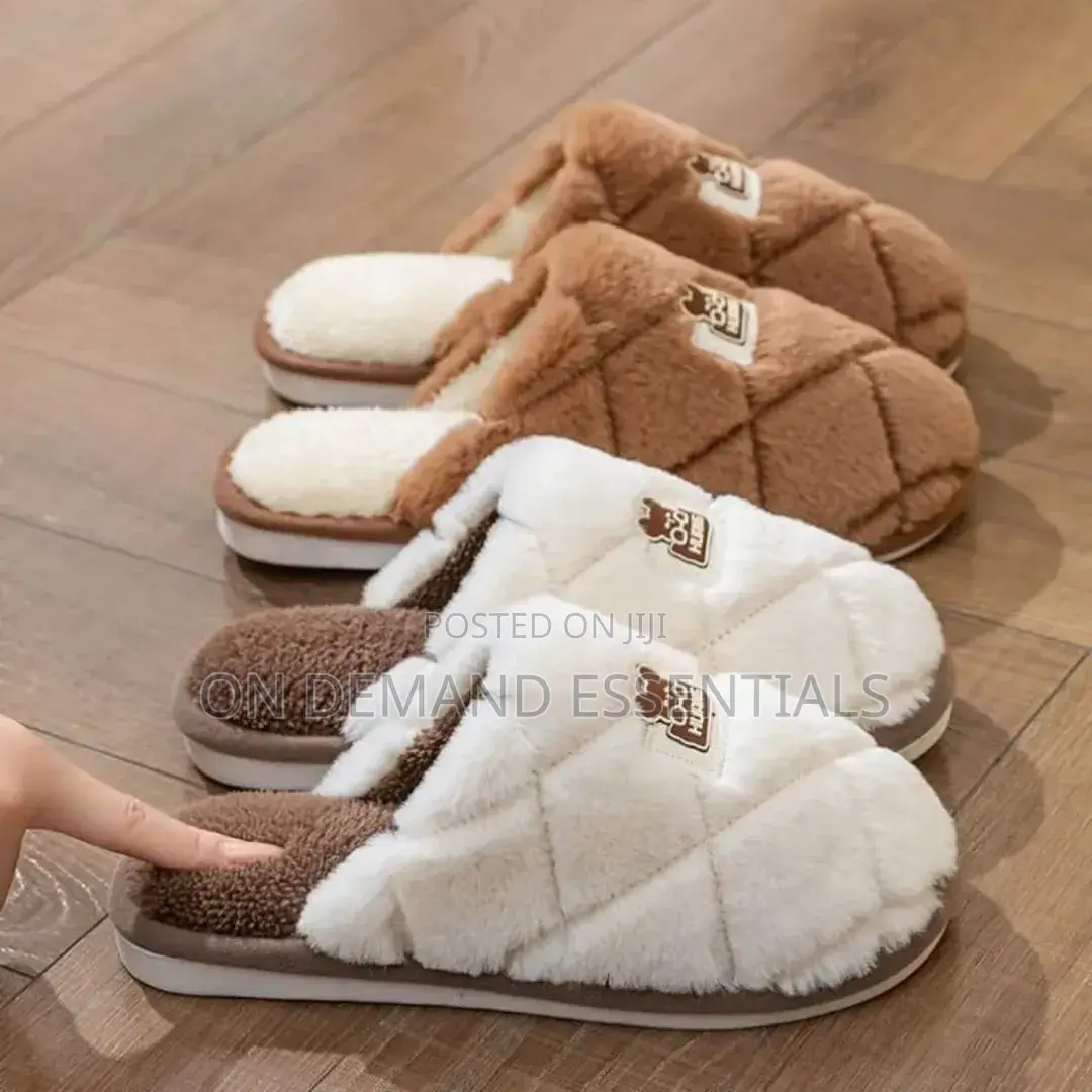 Autumn and Winter Non-slipIndoor/Outdoor Warm Cotton Home Slides