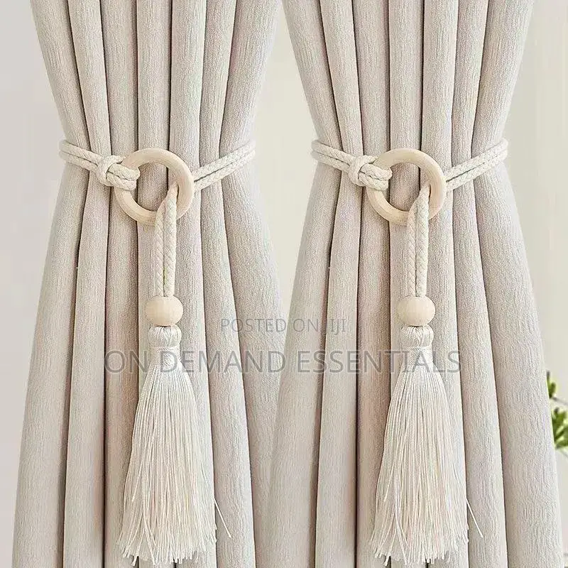 Set of 2 Curtain Tiebacks Curtains Holder Hand Woven