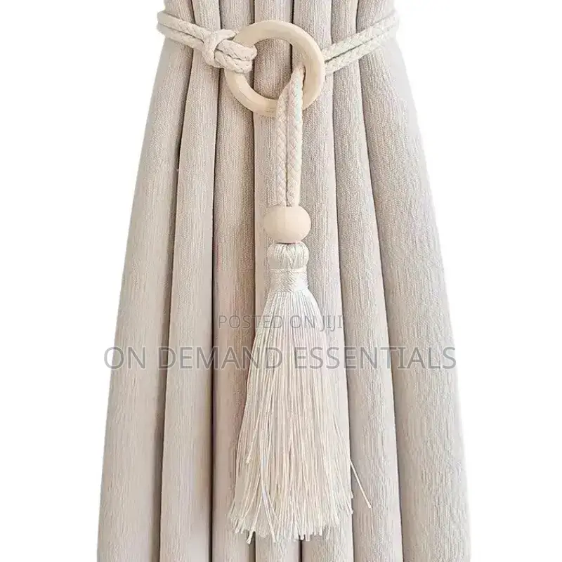 Set of 2 Curtain Tiebacks Curtains Holder Hand Woven