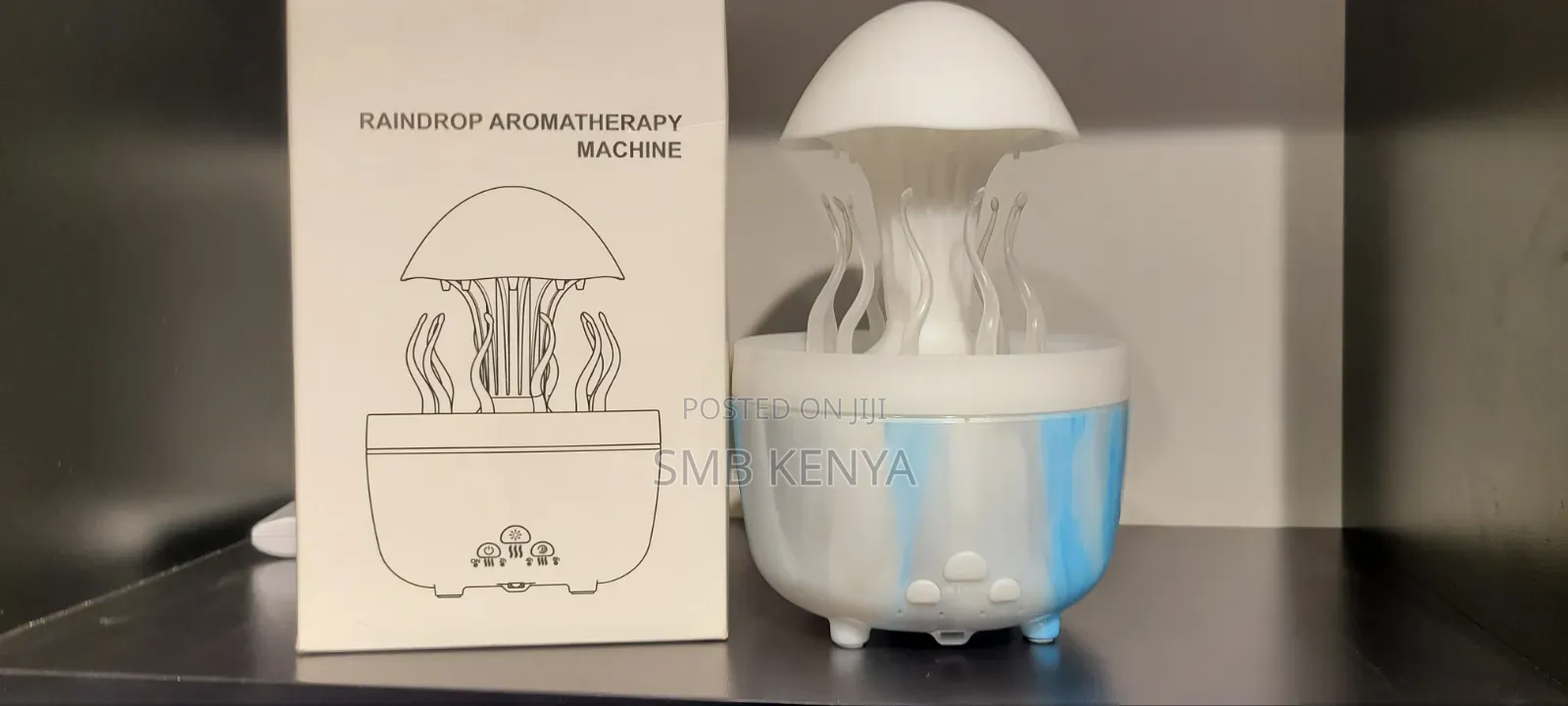 Cloud Rain Drop Humidifier With LED Night Light Remote