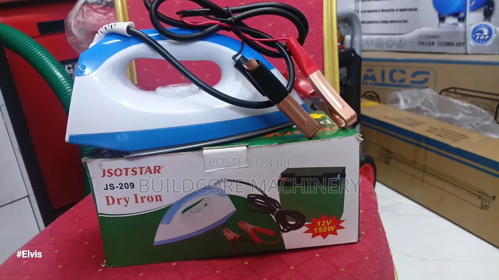 Jsort 150watts 12v DC Dry Iron Box
