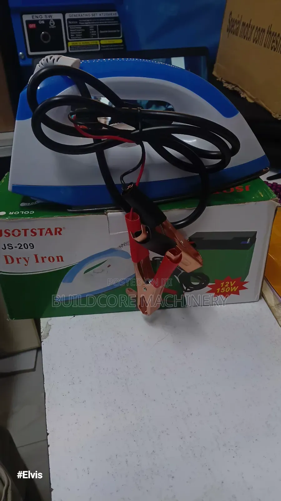 Jsort 150watts 12v DC Dry Iron Box
