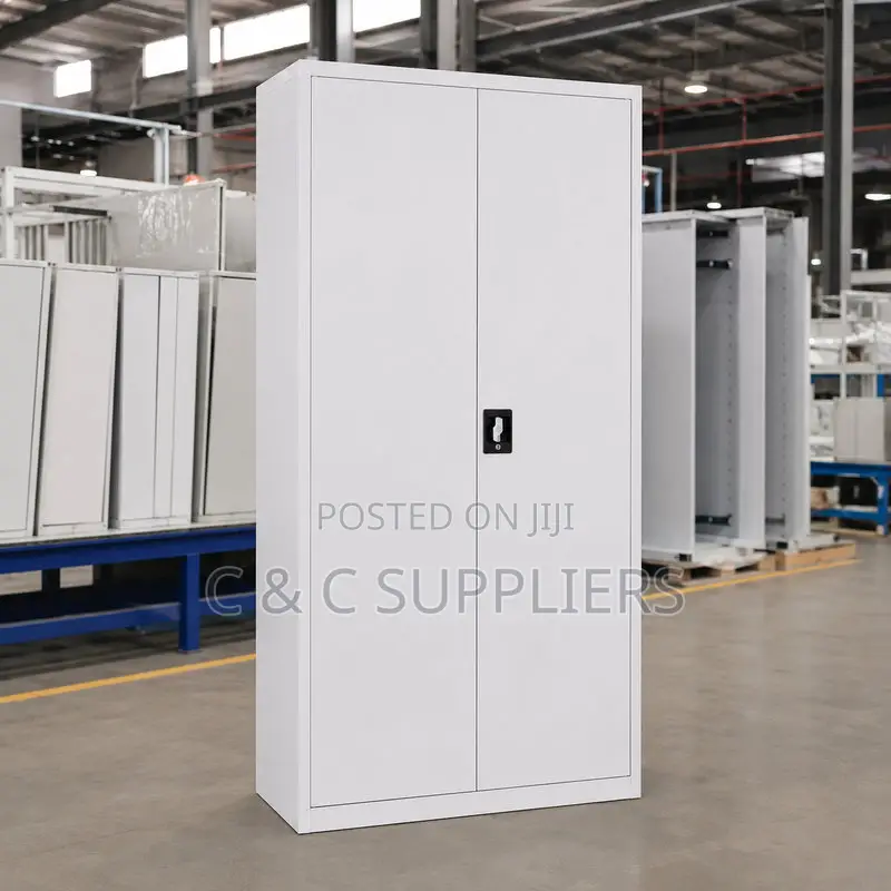 2-Door Full White Metallic Cabinet
