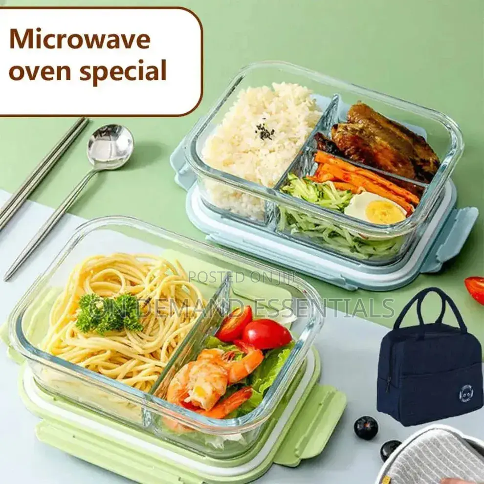 1040ml 1pc Partitioned Food Storage Container With the Lid