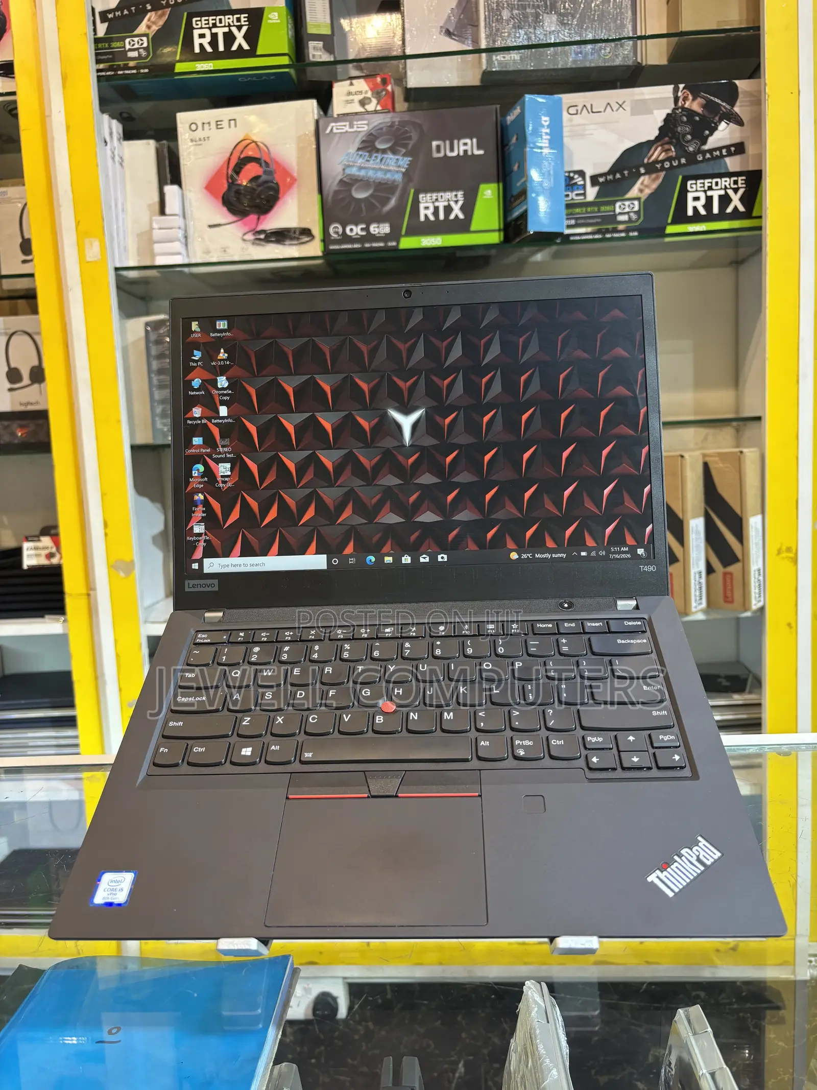 Laptop Lenovo ThinkPad T490s 16GB Intel Core i5 SSD 256GB