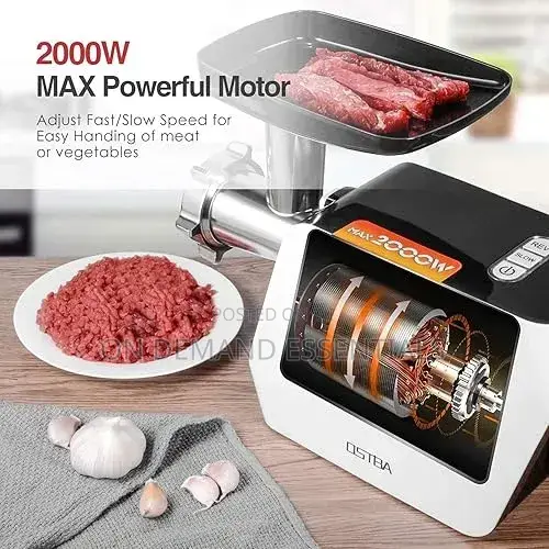 Electric Meat Grinder, 5 in 1 Heavy Duty Meat Mincer Sausage Stuffer