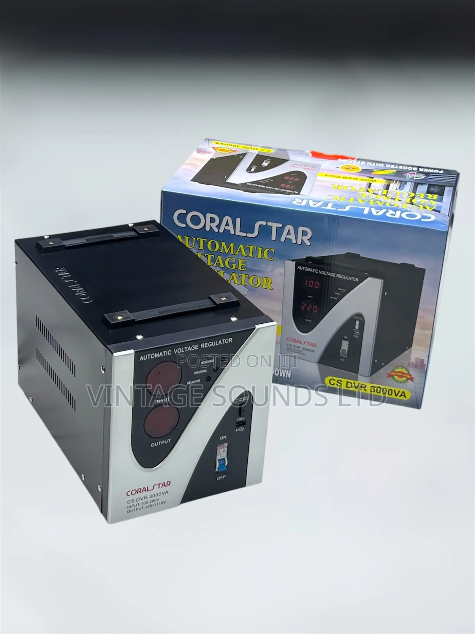 Coralstar 3kVA Step-Down Transformer Stabilizer (220V to 110V )