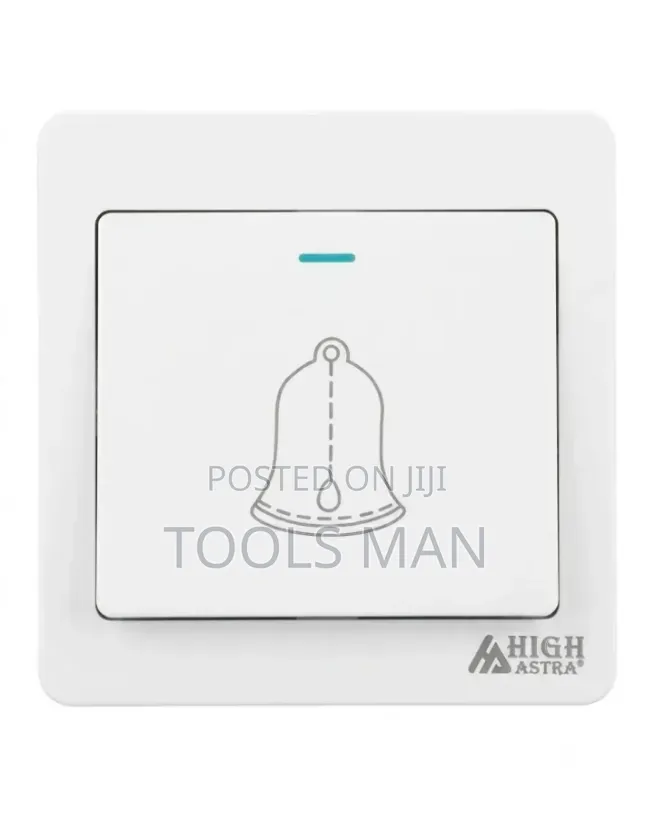 High Astra Modern Wall Mounted Doorbell Switch With Led Indicator