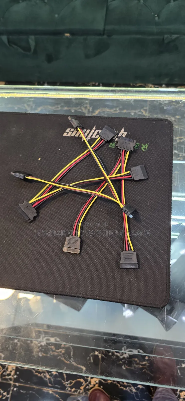 SATA 15-Pin Male to Dual 15-Pin Female Power Splitter Cable