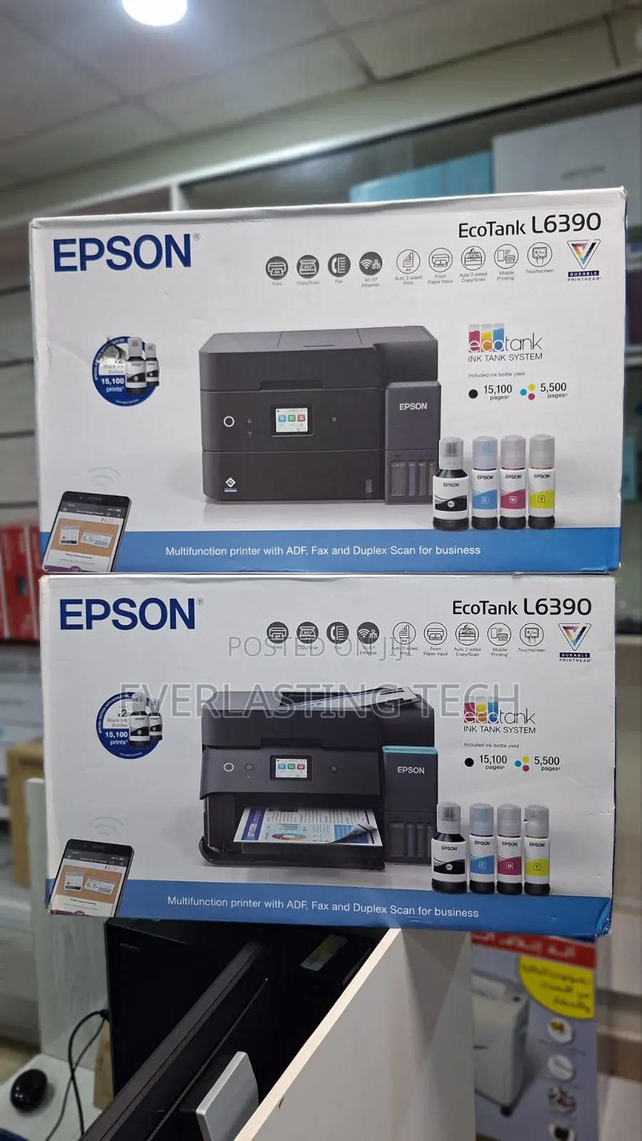 Ecotank L6390 A4 Multifunction Wi-Fi Ink Tank Printer