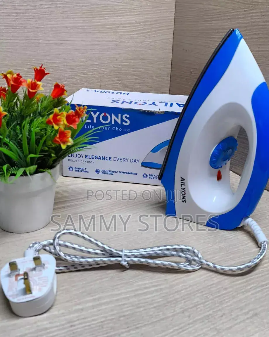 Allyons Heavy Duty Dry Iron Box – Smooth Glide for Everyday Ironing