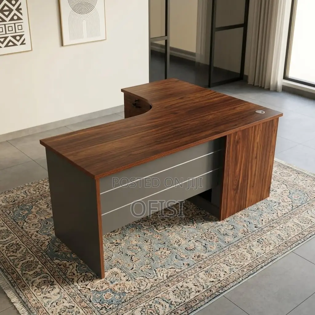 Office Desk; Curved 140Cm Office Desk