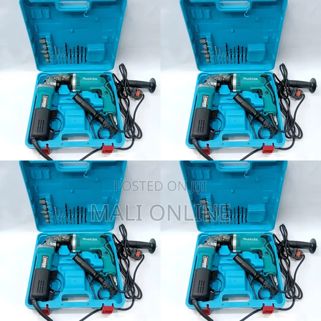 Makita Electric Drill Angle Grinder Combo Kit 710W Impact Drill