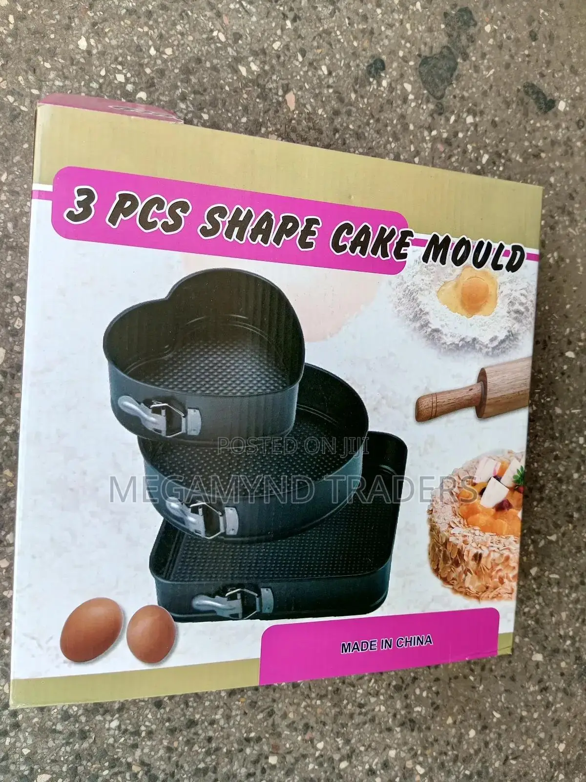 3pc Cake Mold Baking Tin