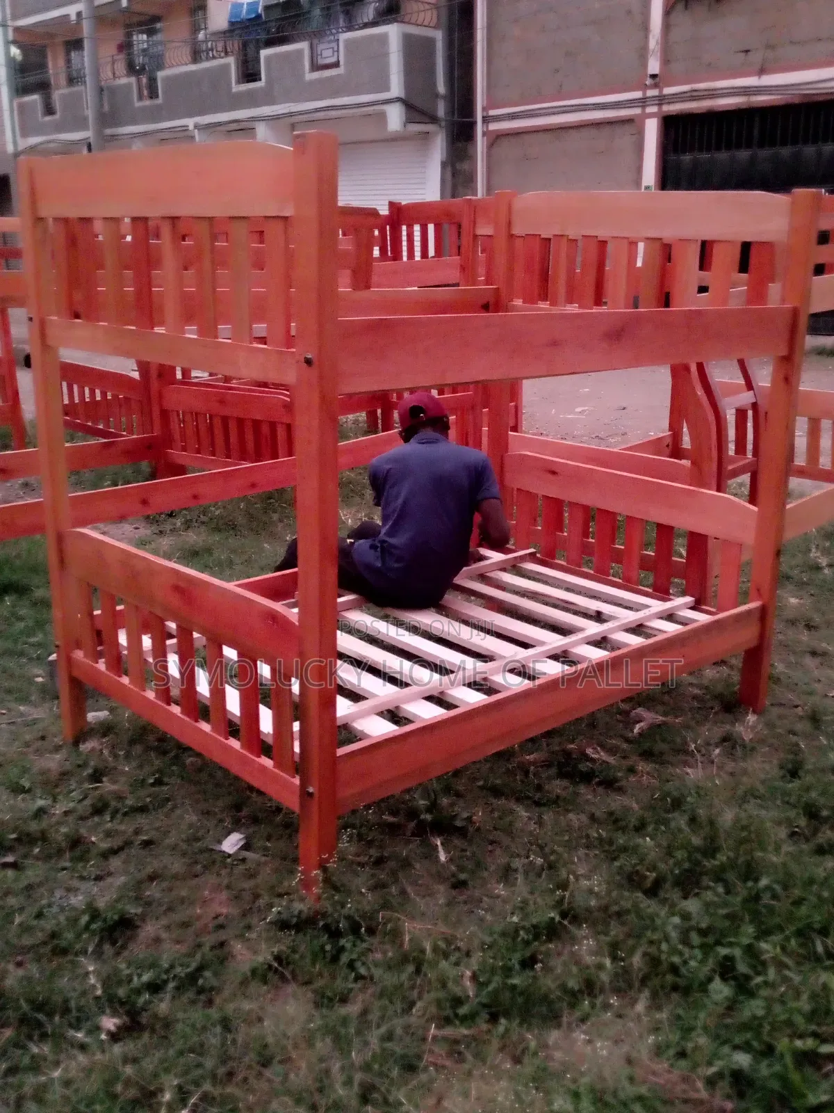 Brand Brandy Double Decker Bed-Bulky 4*6 by 4*6 Framed