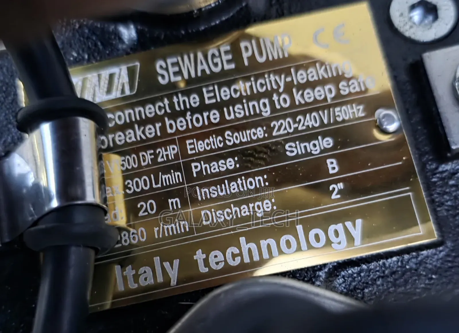 Kunda 2HP Sewage Pump