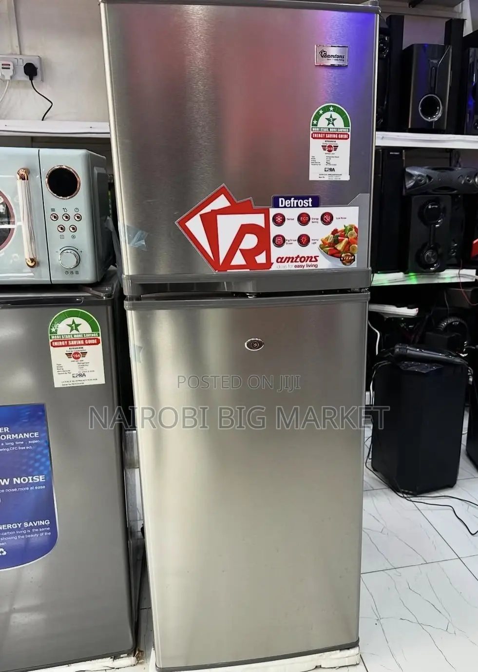 Ramtons 138 Litres Double Door Refrigerator