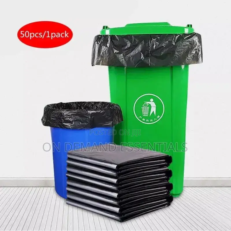 50Pcs/Set Black Large Size Garbage Bags