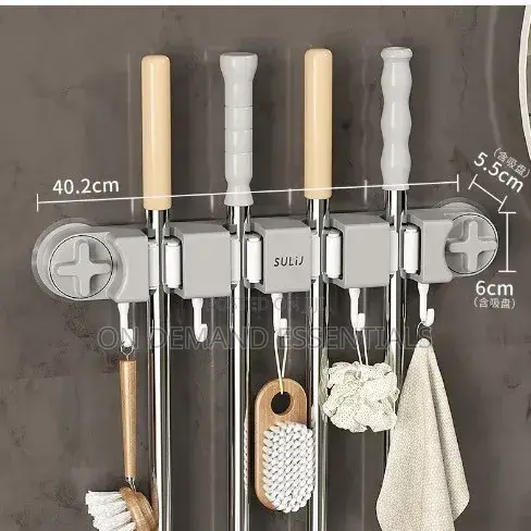 Non Slip Wall Mounted Mop Holder